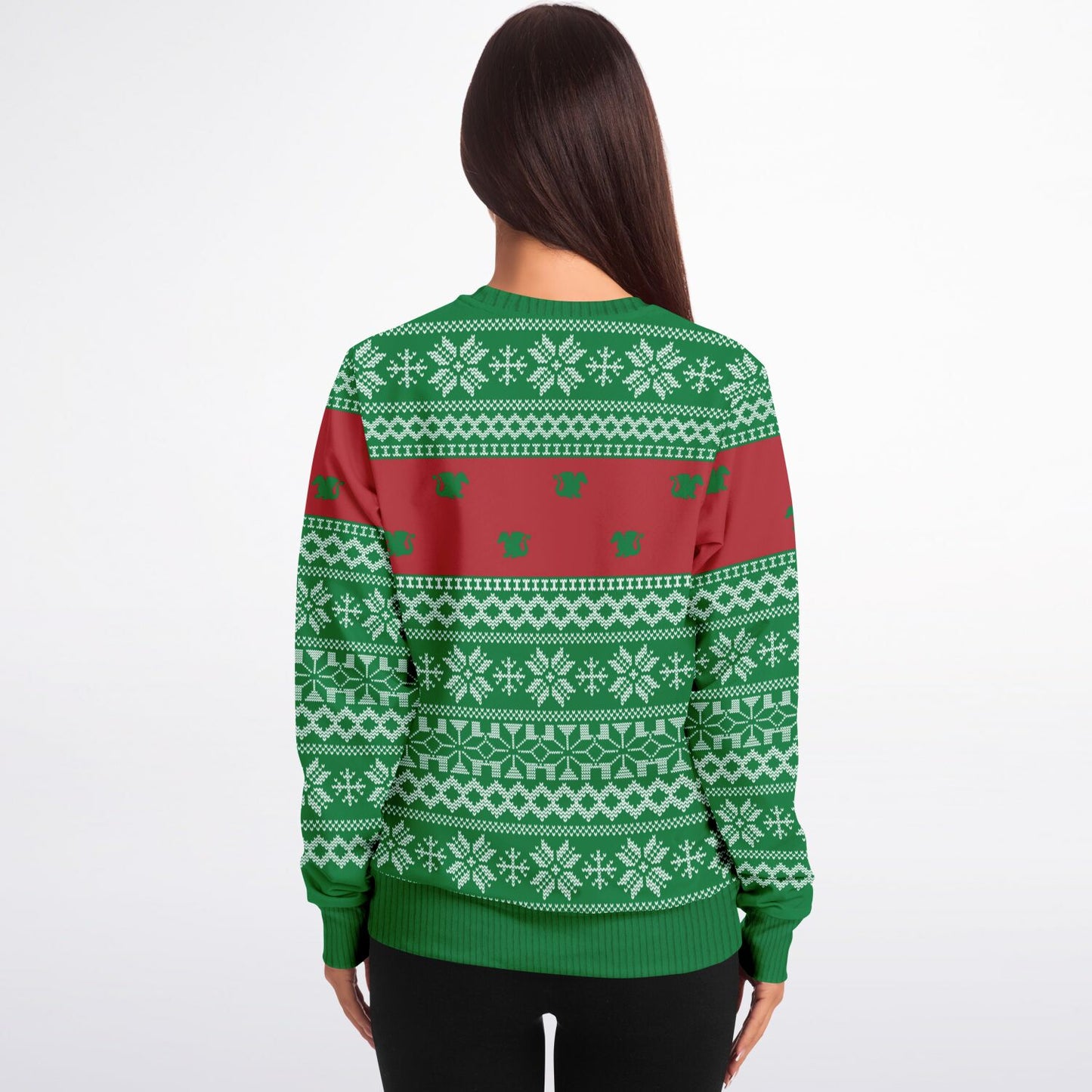 Christmas: Feliz NaviDragons Ugly Christmas Sweater - Adult Athletic Sweatshirt